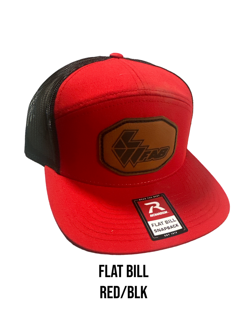 L&W Logo Snapback Hat- Leather Patch