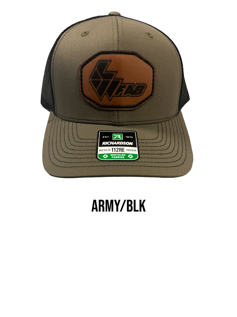 L&W Logo Snapback Hat- Leather Patch