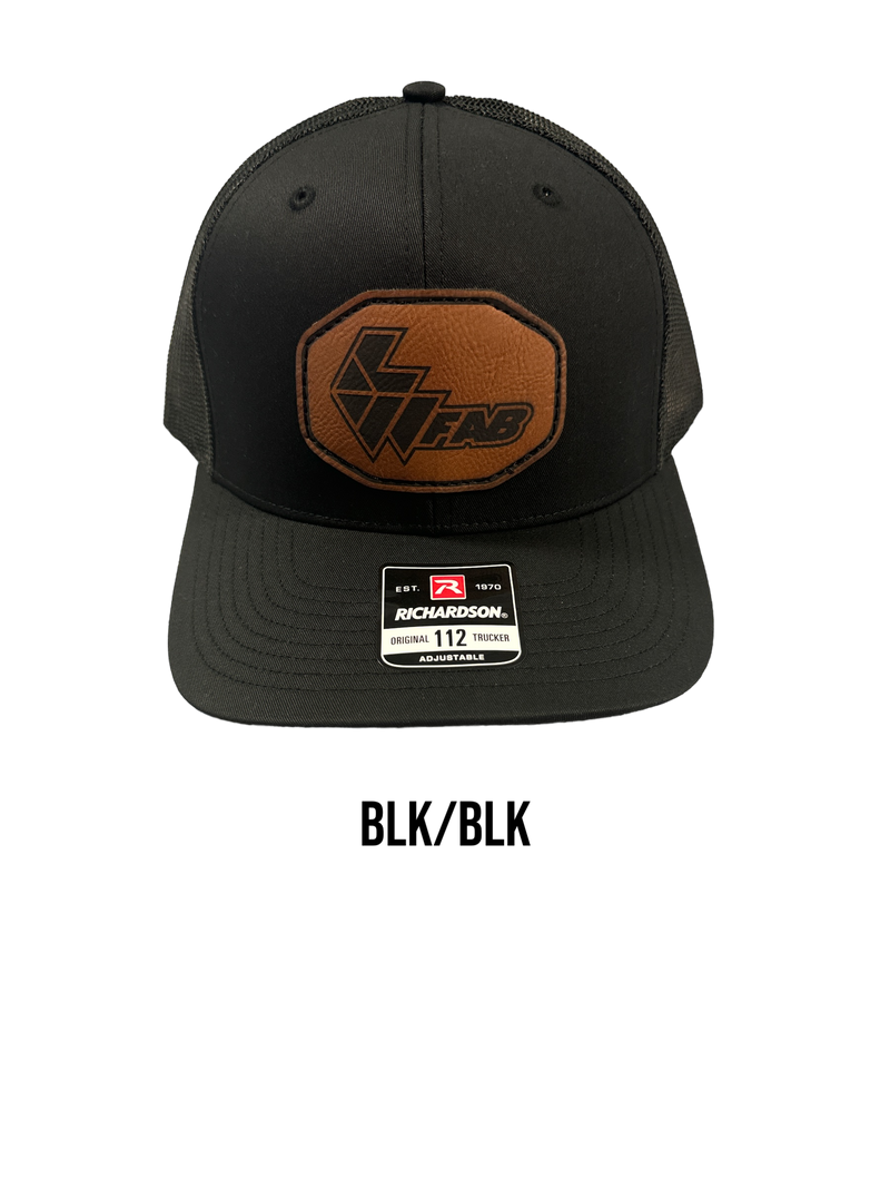 L&W Logo Snapback Hat- Leather Patch