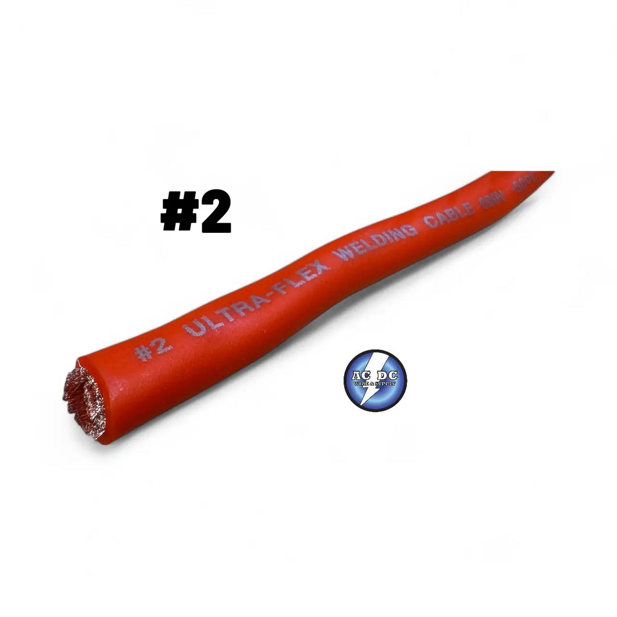 #2 AWG Ultra Flex Welding Cable Rugged Jacket Orange 600V (PER FOOT) whip ULTRA FLEX WELDING CABLE
