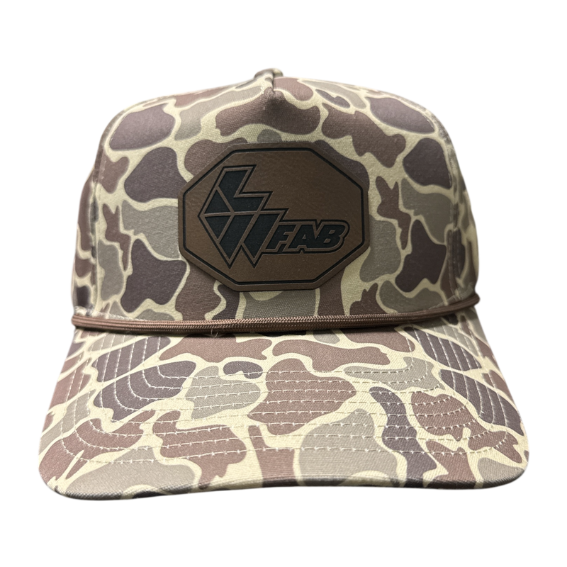 L&W Logo Snapback Hat- Leather Patch