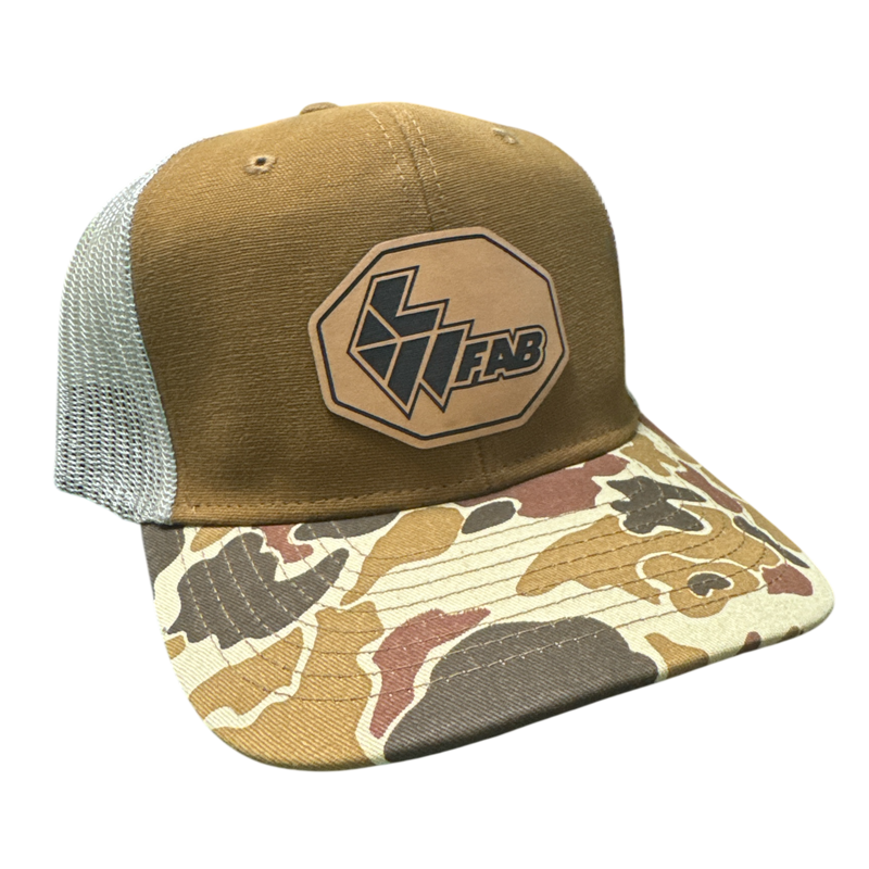 L&W Logo Snapback Hat- Leather Patch