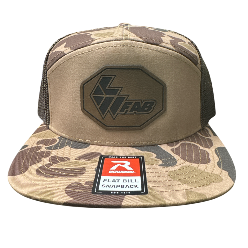 L&W Logo Snapback Hat- Leather Patch