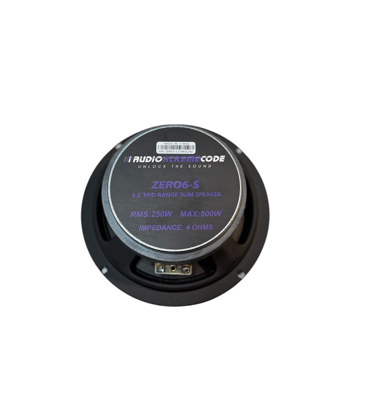 Audio Xtreme Code AC-ZRO6-S 6.5" 250W RMS Slim Midrange (Single) Audio Xtreme Code