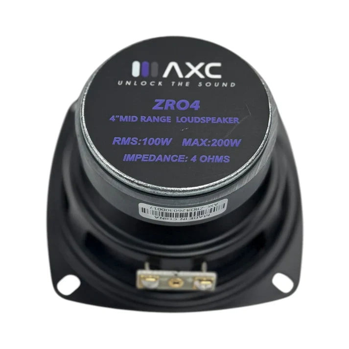 Audio Xtreme Code AXC-ZRO4 | 4" 100W RMS Midrange Speaker (Single) Audio Xtreme Code