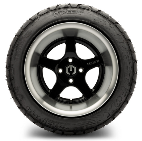 Modz Maverick 14X10 | -50 Offset Machined Black with Street Fox 23X10-14