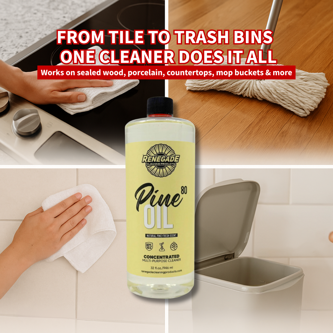 Pine Oil 80 Cleaner: 80% Pure Pine Oil - 32 oz. and 1-Gallon, Plant‑Powered Disinfectant