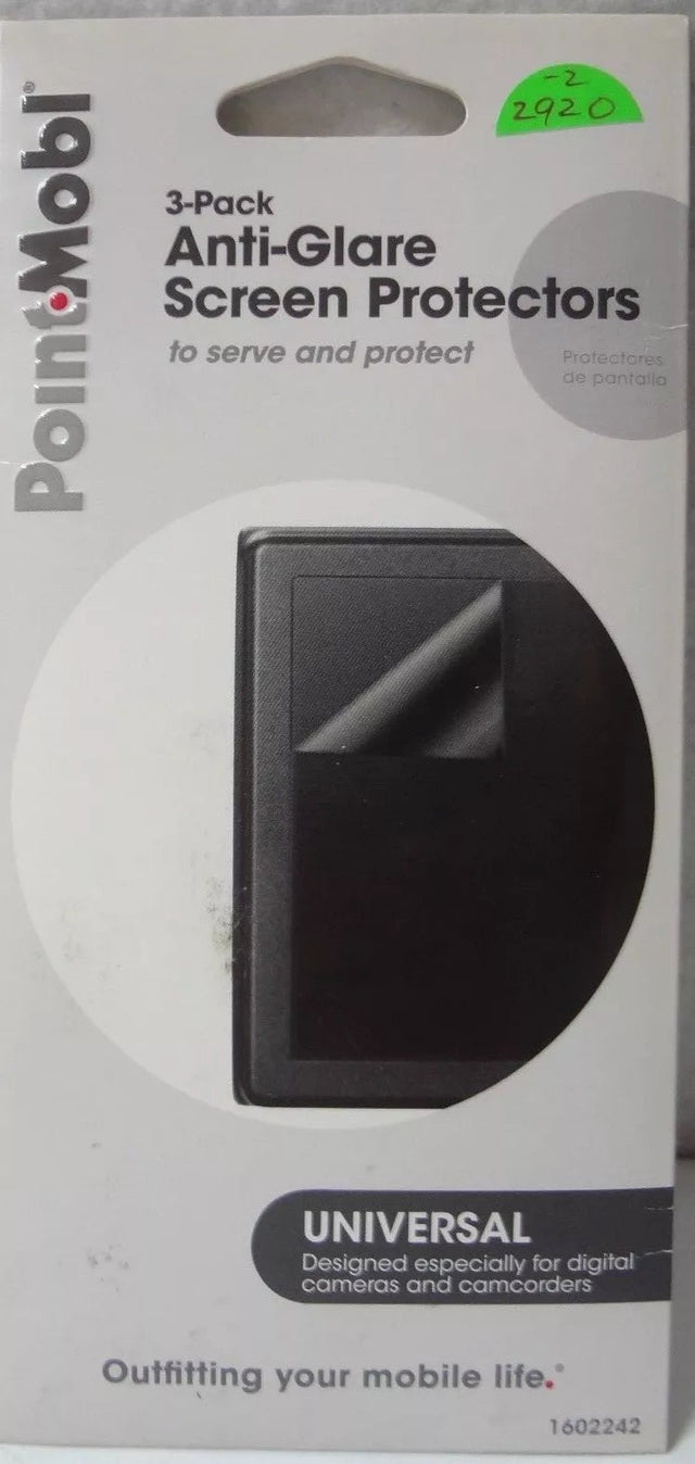 PointMobl 3-Pack Universal Anti-Glare Screen Protectors TekShack