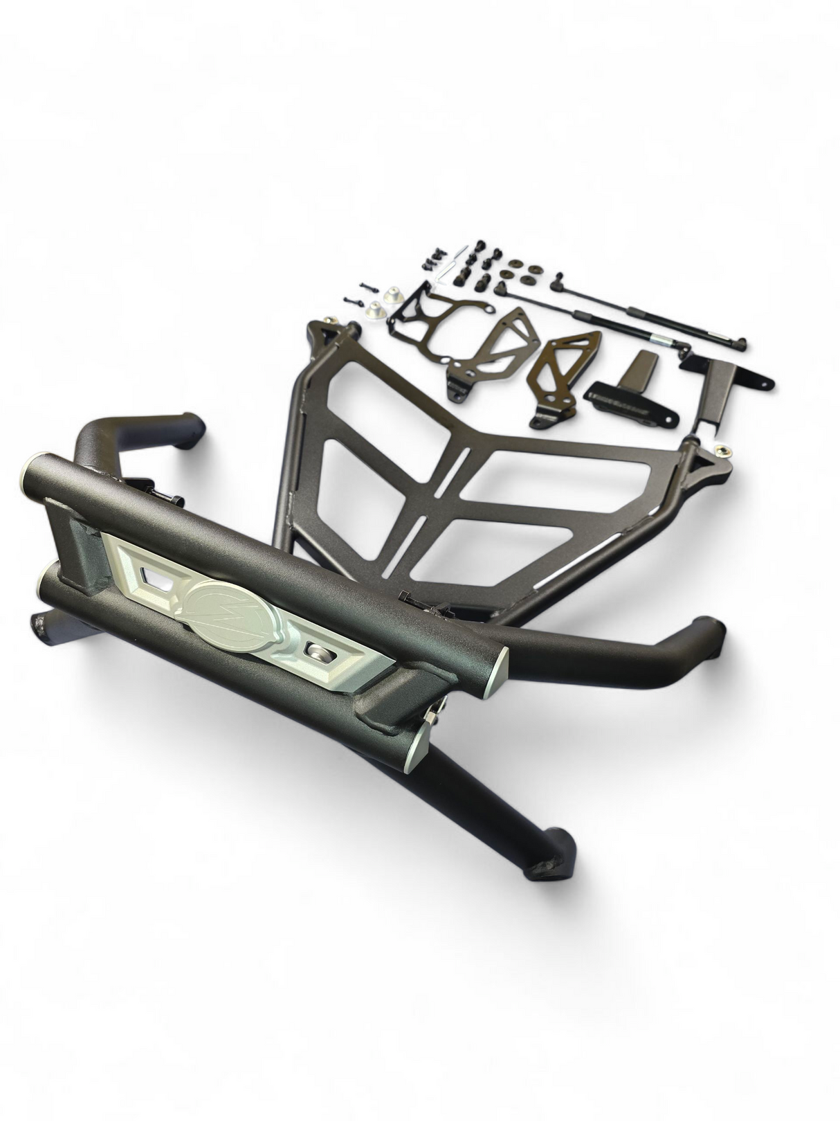2022+ Polaris RZR Pro R Amp Rear Tire Rack Rear Bumper Combo www.elektricoffroad.com