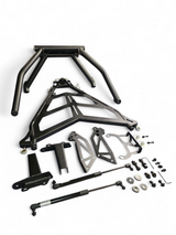 2022+ Polaris RZR Pro R Amp Rear Tire Rack Rear Bumper Combo www.elektricoffroad.com