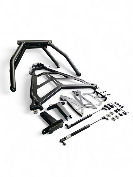 2022+ Polaris RZR Pro R Amp Rear Tire Rack Rear Bumper Combo www.elektricoffroad.com