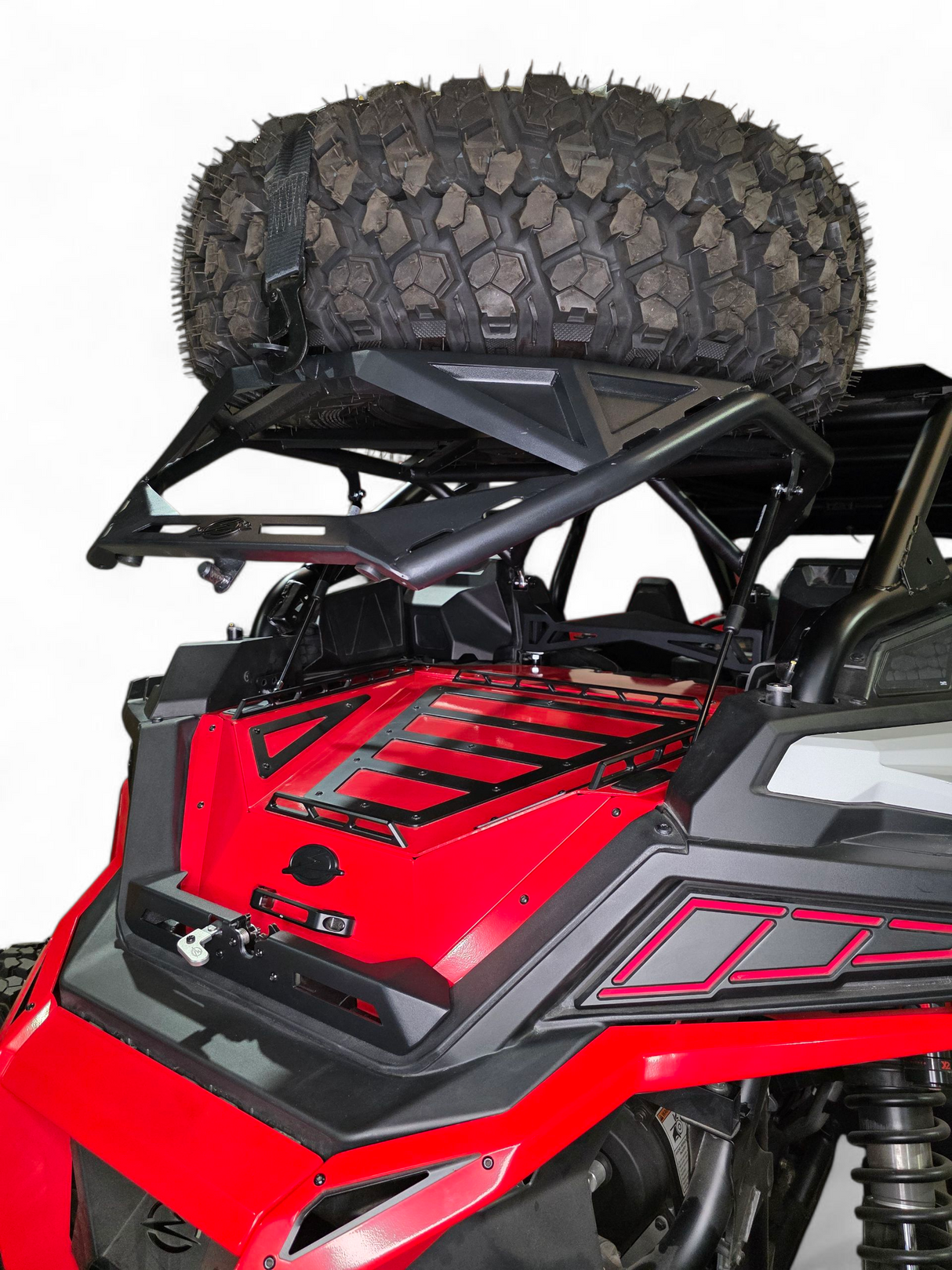 2020+ Polaris RZR Pro XP, 2022+ Pro R/Turbo R, 2025+ Pro R/Pro S Tire Rack www.elektricoffroad.com