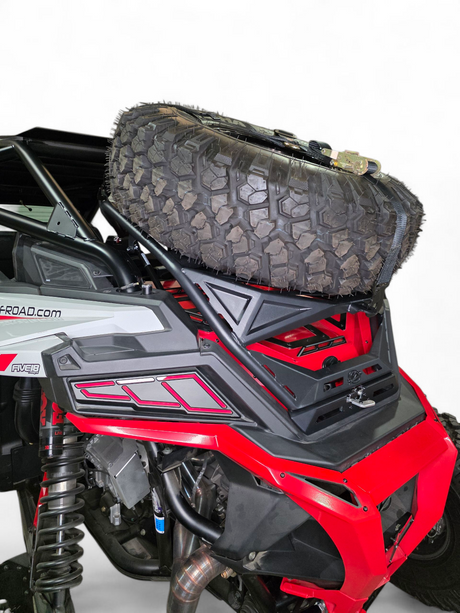 2020+ Polaris RZR Pro XP, 2022+ Pro R/Turbo R, 2025+ Pro R/Pro S Tire Rack www.elektricoffroad.com
