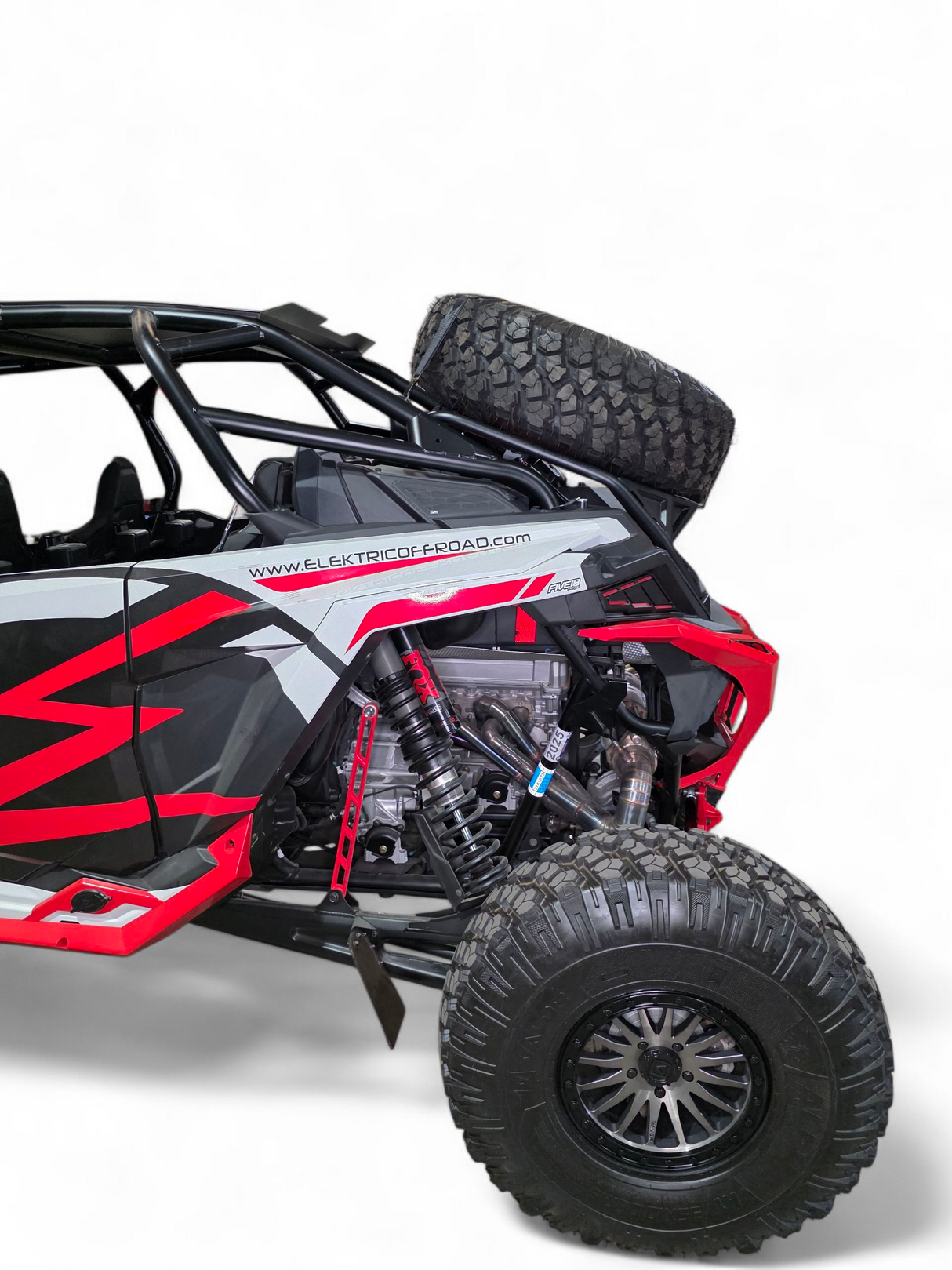 2020+ Polaris RZR Pro XP, 2022+ Pro R/Turbo R, 2025+ Pro R/Pro S Tire Rack www.elektricoffroad.com