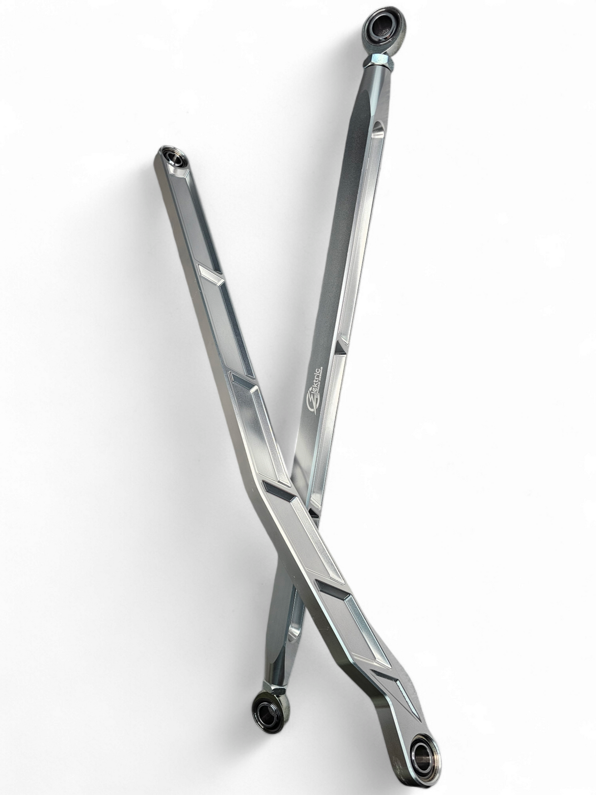2022 to Current Polaris RZR Pro R, Pro S, Turbo R High Clearance Radius Rods in Clear Finish www.elektricoffroad.com