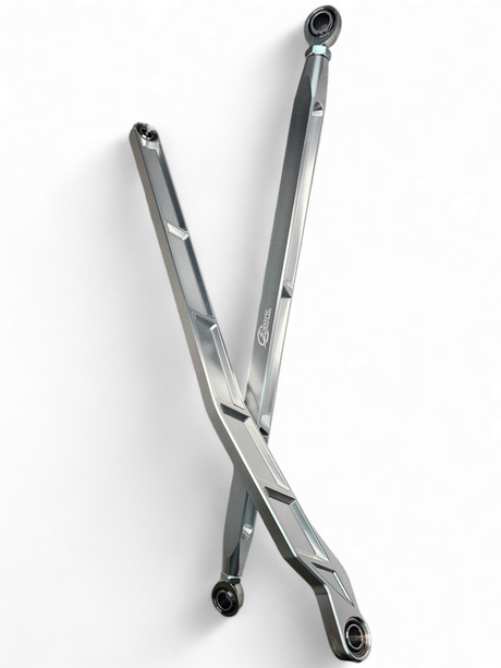 2022 to Current Polaris RZR Pro R, Pro S, Turbo R High Clearance Radius Rods in Clear Finish www.elektricoffroad.com