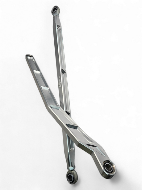 2022 to Current Polaris RZR Pro R, Pro S, Turbo R High Clearance Radius Rods in Clear Finish www.elektricoffroad.com