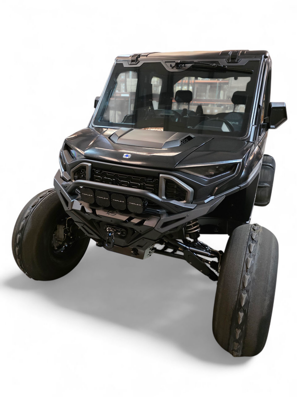 2024+ Polaris Ranger 1500 XD Volt Front Bumper www.elektricoffroad.com