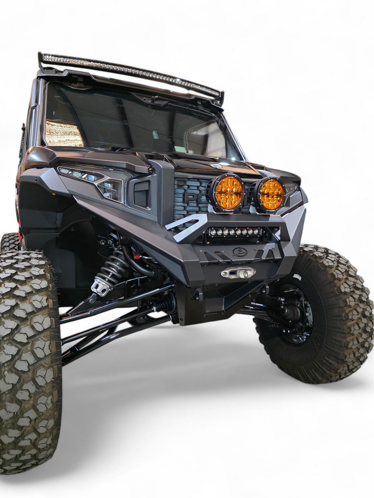 2024+ Polaris Xpedition HDX Front Winch Bumper (Standard Small Hoop) www.elektricoffroad.com