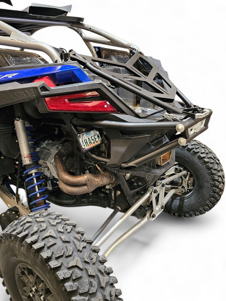 2022+ Polaris RZR Pro R Amp Rear Tire Rack Rear Bumper Combo www.elektricoffroad.com