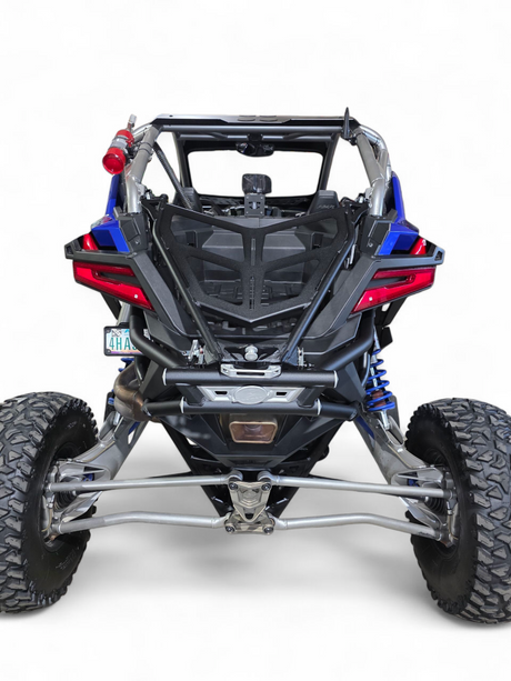 2022+ Polaris RZR Pro R Amp Rear Tire Rack Rear Bumper Combo www.elektricoffroad.com