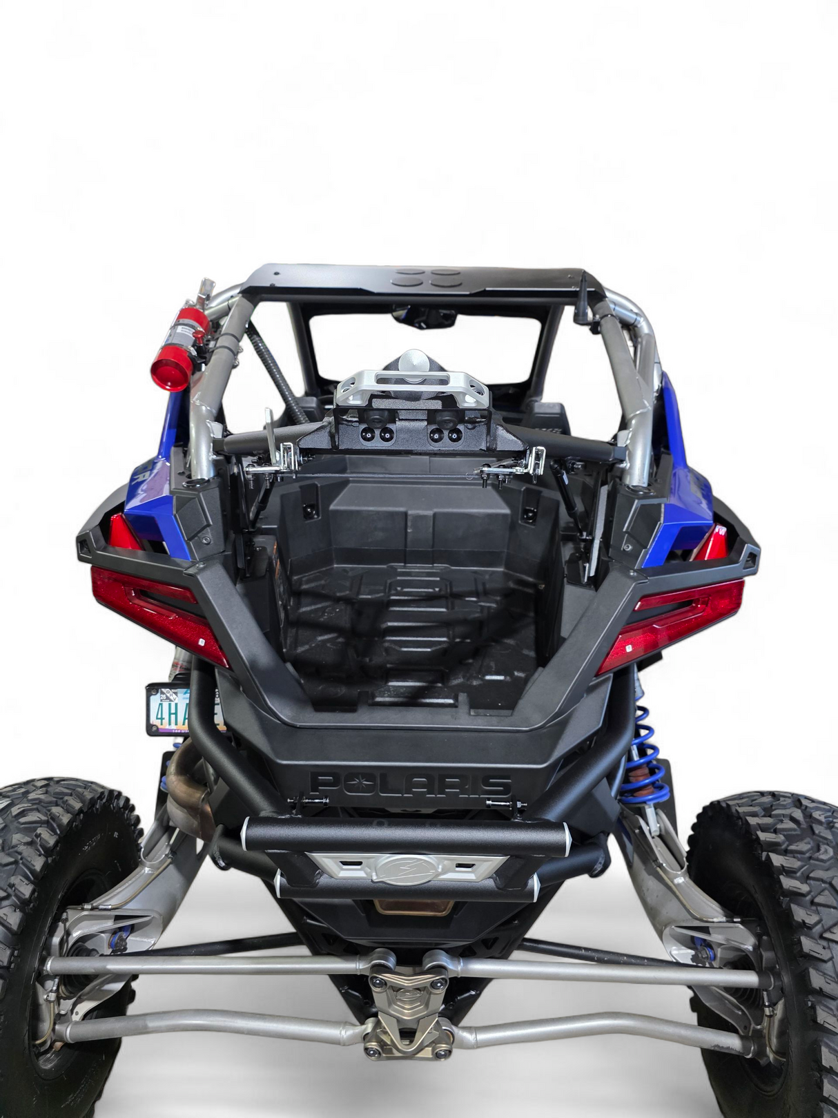 2022+ Polaris RZR Pro R Amp Rear Tire Rack Rear Bumper Combo www.elektricoffroad.com