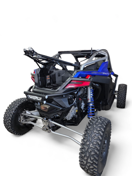 2022+ Polaris RZR Pro R Amp Rear Tire Rack Rear Bumper Combo www.elektricoffroad.com
