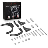SBC Alternator/Power Steering Pump Accessory Drive Bracket Kit for Double Hump Heads 305 327 350 383 5.0L 5.7L V8 Flashark