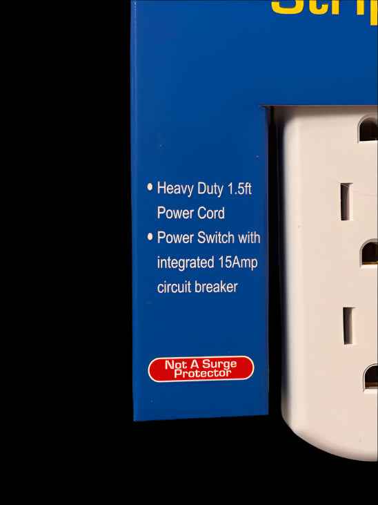 6 Outlet Power Strip OB889 TekShack