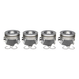 2006-2010 Duramax 6.6L Mahle Set of 4 Pistons w/ Rings Right Bank - .020 (224-3708WR.020)