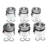 1998.5-2002 Cummins 5.9L Mahle Set of 6 Pistons w/ Rings - Standard (224-3355WR)