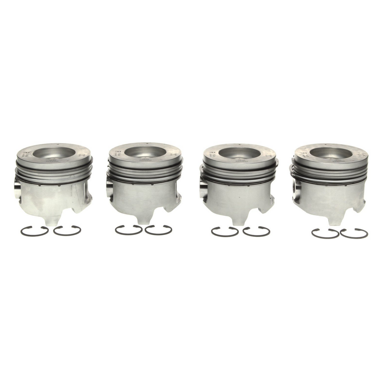 2001-2005 Duramax LB7/LLY Mahle Set of 4 Pistons w/ Rings Right Bank - Standard (224-3452WR)