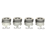 2001-2005 Duramax LB7/LLY Mahle Set of 4 Pistons w/ Rings Right Bank - .020 (224-3452WR.020)