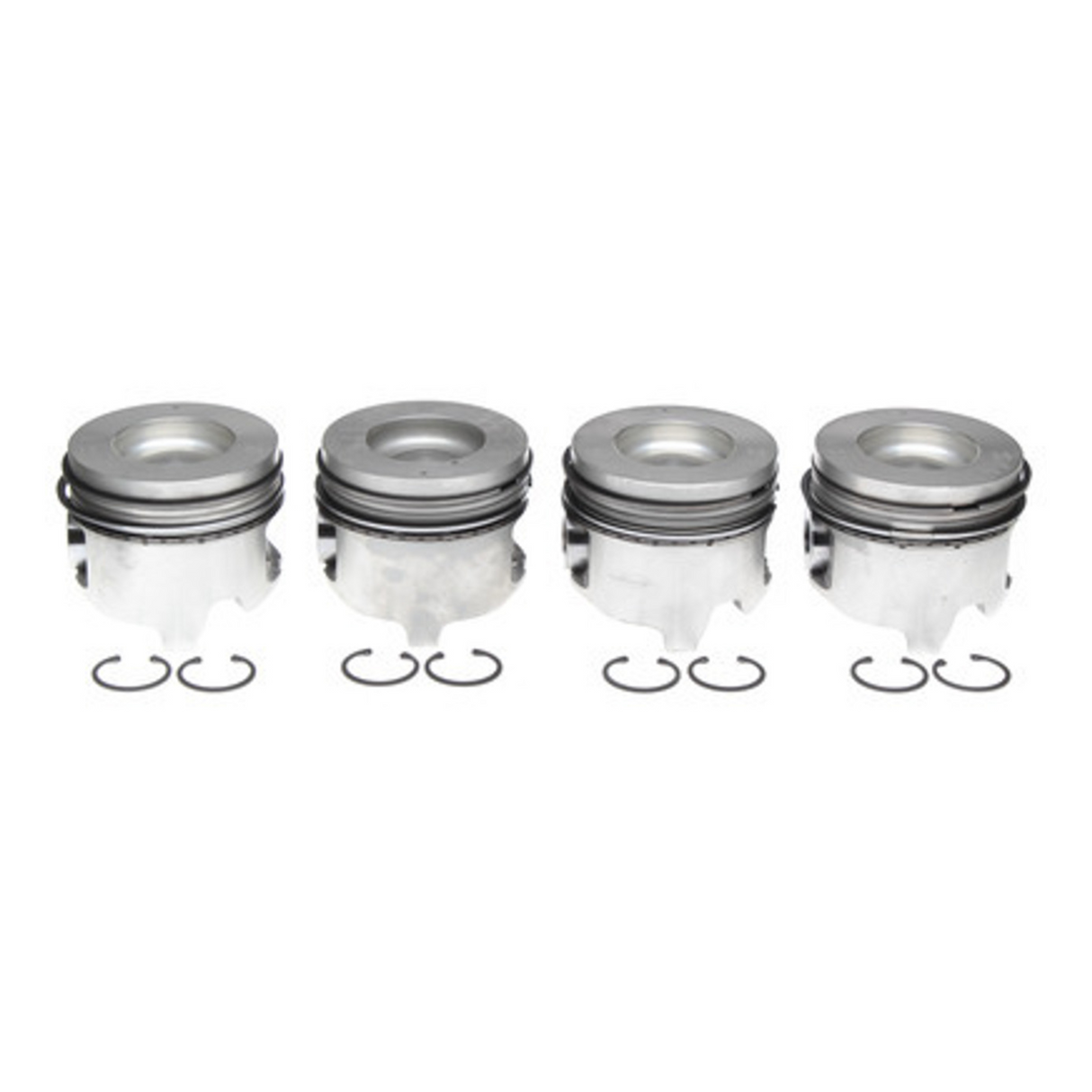 2001-2005 Duramax LB7/LLY Mahle Set of 4 Pistons w/ Rings Left Bank - .030 (224-3451WR.030)