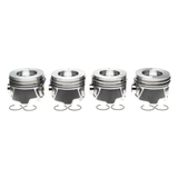 2006-2010 Duramax LLY/LBZ/LMM Mahle Set of 4 Pistons w/ Rings Left Bank - .010 (224-3709WR.010)