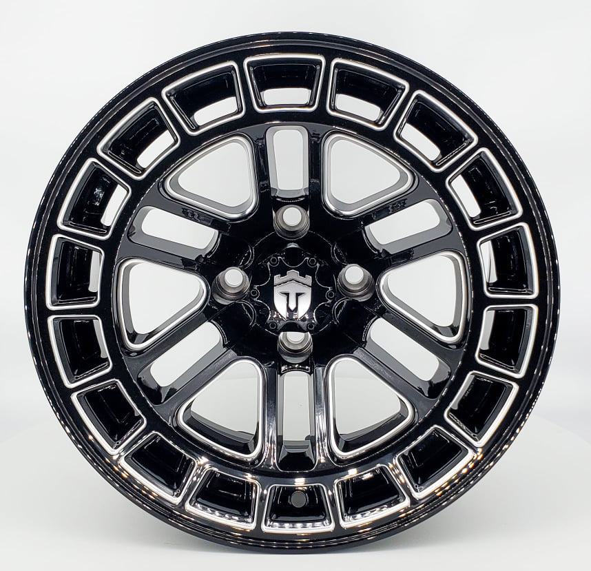 Empire Quest 14x7 Gloss Black Milled Accents
