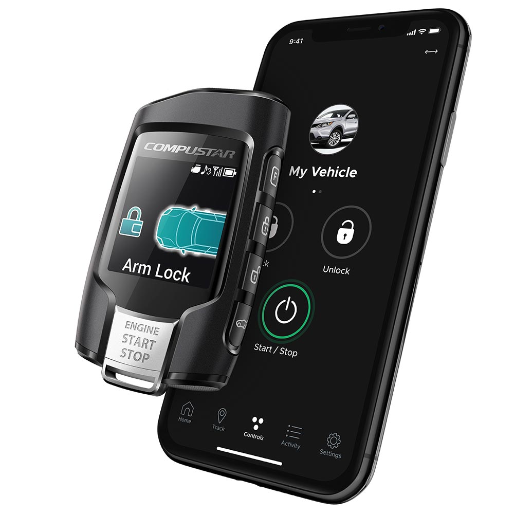 Compustar RFX-2WQ9-FM 2-Way LCD Remote Start & Security System with LTE