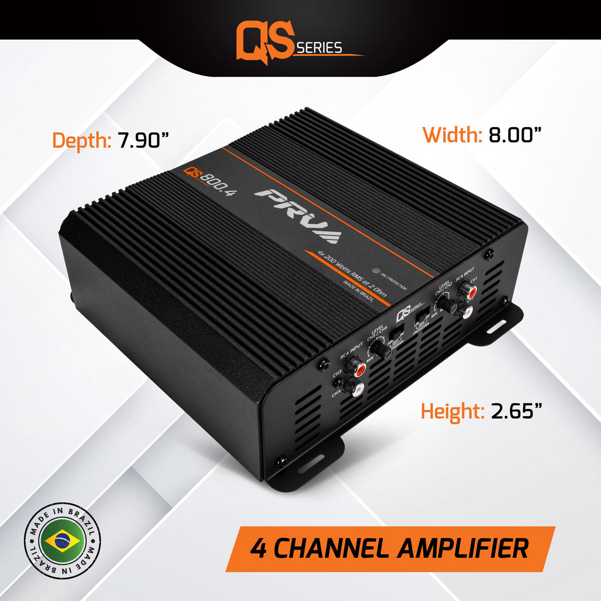 PRV Audio 6.5in PRO Audio Speaker and Amplifier Bundle