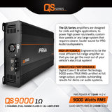 PRV Audio QS9000 1-Channel Full Range Car Amplifier 1 Ohm