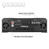 PRV Audio QS9000 1-Channel Full Range Car Amplifier 1 Ohm