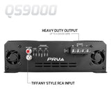 PRV Audio QS9000 2 Ohm 1 Channel Full Range Amplifier