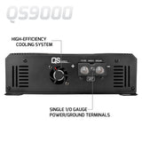 PRV Audio QS9000 1-Channel Full Range Car Amplifier 1 Ohm