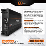 QS9000 2 Ohm - 1 Channel Full Range Amplifier PRV