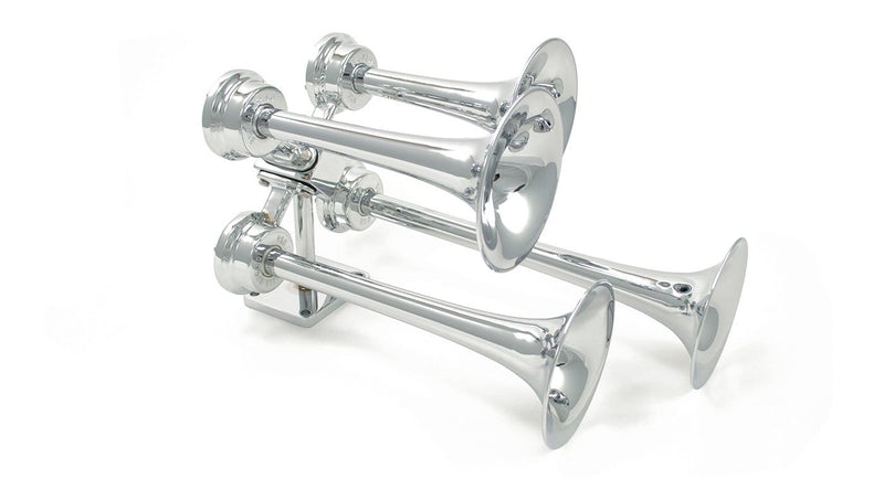 Strombos Chrome Quadruplex Nautical Horn