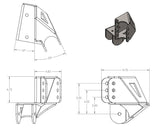 Dual Mount Adjustable 4 Link Brackets Far From Stock