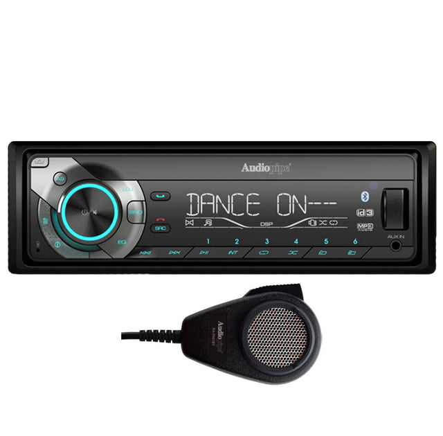 Single DIN Receiver with Bluetooth and PA Mic (RA-PA91BT) Audiopipe