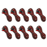 12 ft Ultra Flex 100% OFC RCA Cable Wire – 10-Pack
