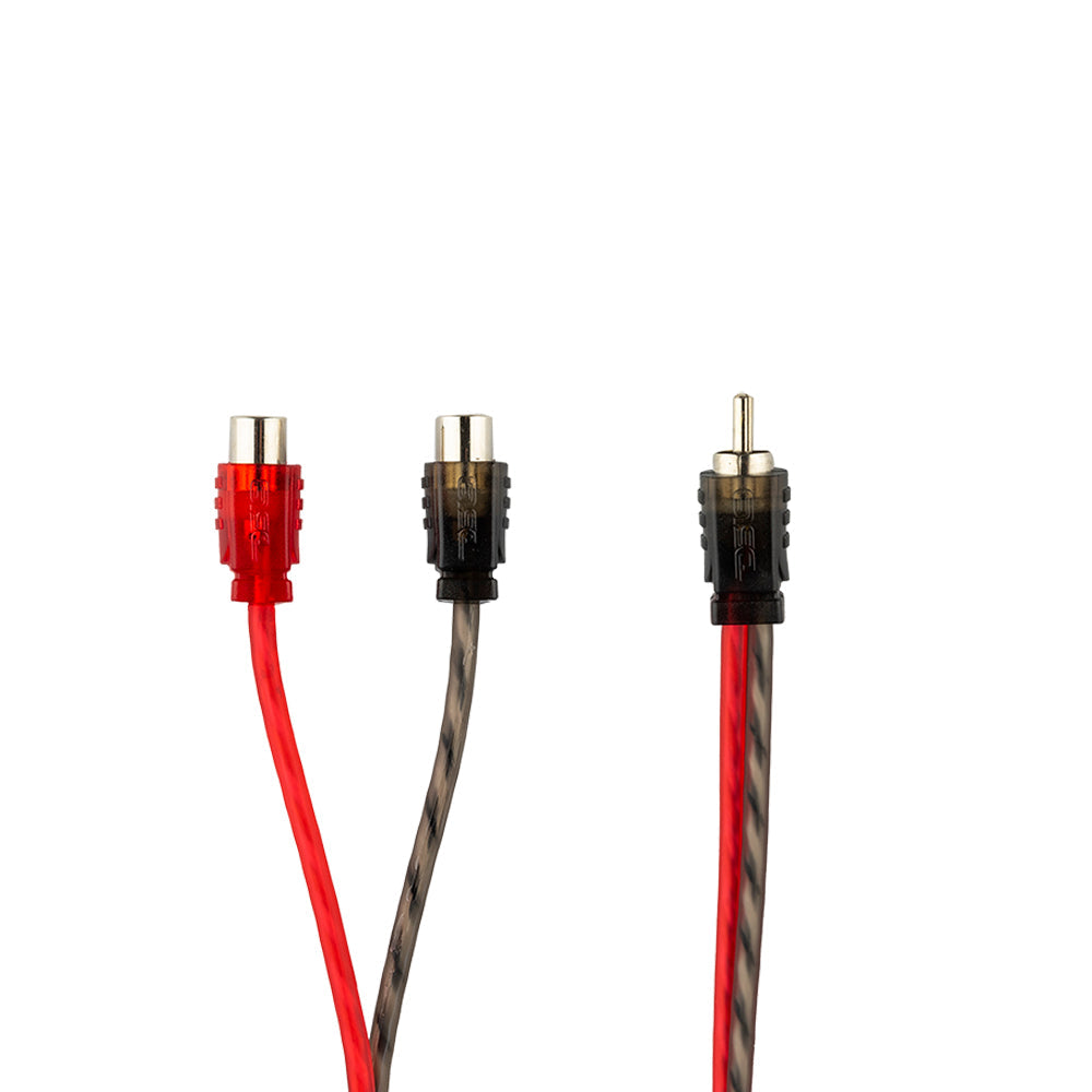 Level 1 RCA 100% Copper OFC Y Connector – 1 Male / 2 Female - 10-Pack