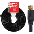 RCA 100 Ft. Black Digital RG6 Coaxial Cable Coaxial Cable VHB6111R VHB6111R 502790 TekShack
