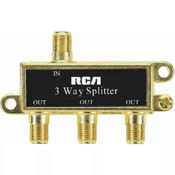 RCA 3-way Coaxial Cable TV Splitter VH48R TekShack
